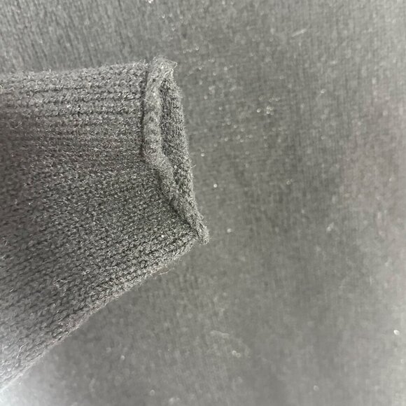 Eileen Fisher Black Open Front Wool-Mohair Blend Cardigan Coat Womens Size M - Picture 6 of 7